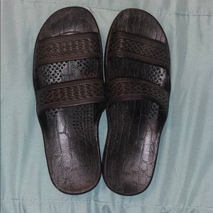 Black Jandals Size 9